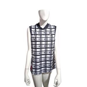 Chuco Golf Women's size 3X Plaid Active wear Resort Summer Skull Athletic Top